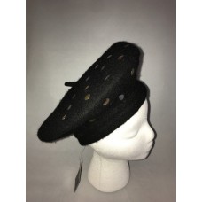 INC International Concepts Mujer&apos;s Wool Studded Beret Black O/S New 51059289922 eb-28751338